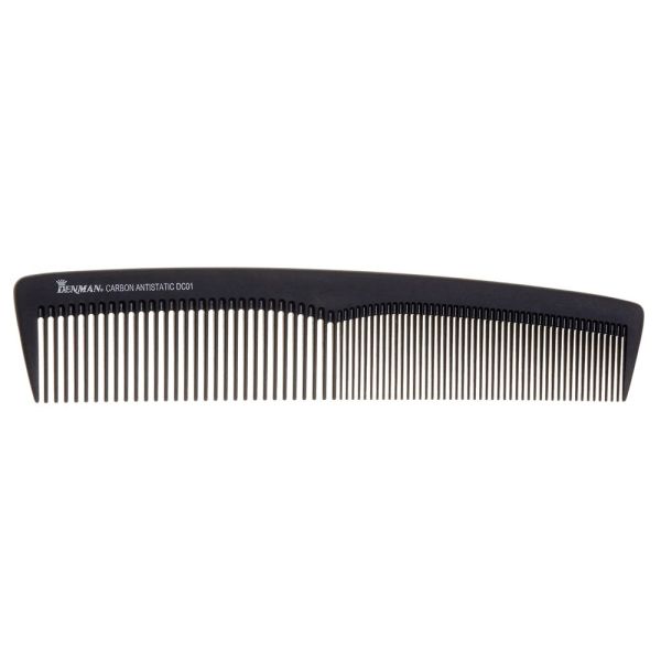 Denman dc01 carbon comb large dressing grzebień do włosów black