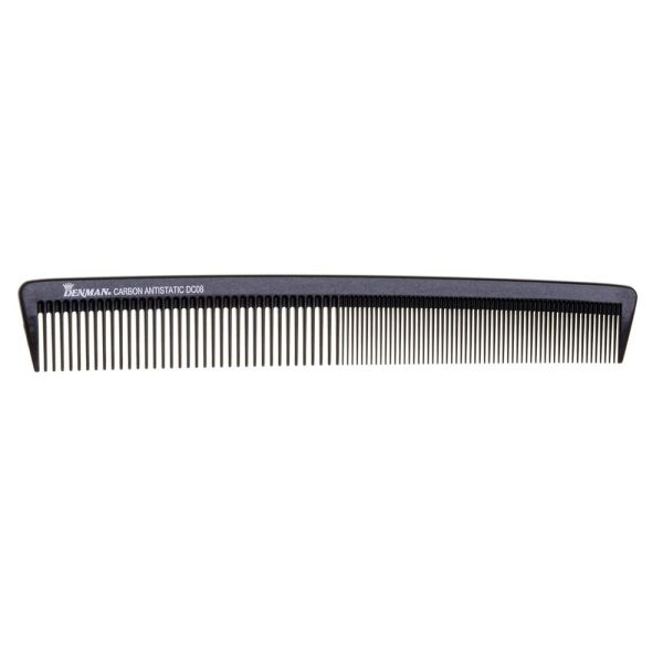 Denman dc08 carbon barbering comb grzebień do strzyżenia włosów black