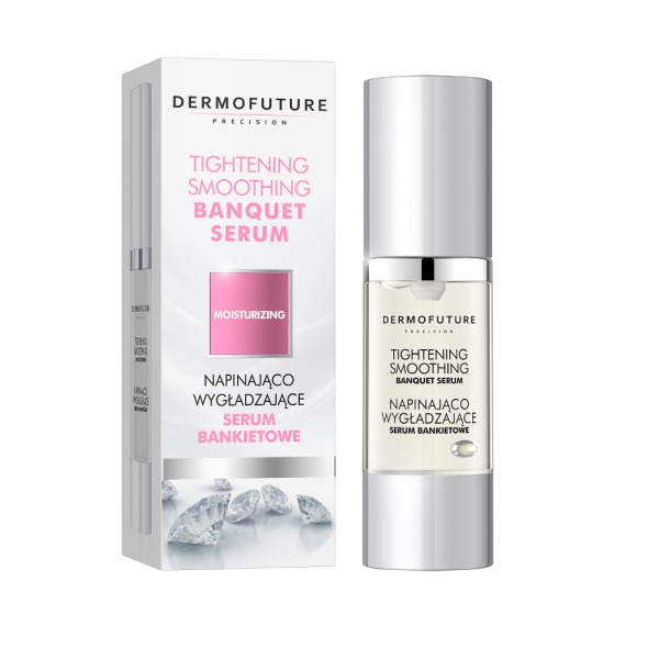 Dermofuture moisturizing tightening smoothing banquet serum napinająco-wygładzające serum bankietowe do twarzy 30ml