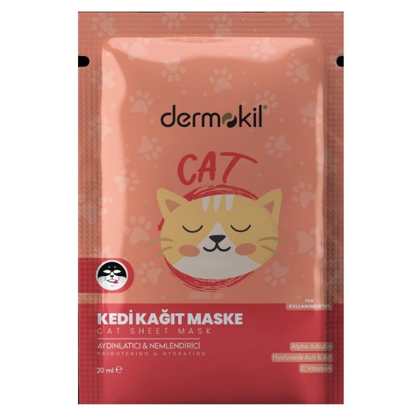 Dermokil sheet mask maseczka do twarzy w płachcie cat 20ml