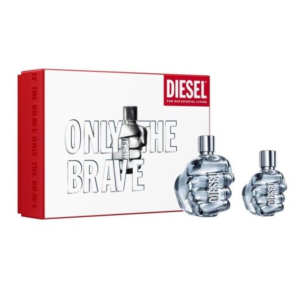 Diesel only the brave for man zestaw woda toaletowa spray 125ml + woda toaletowa spray 35ml