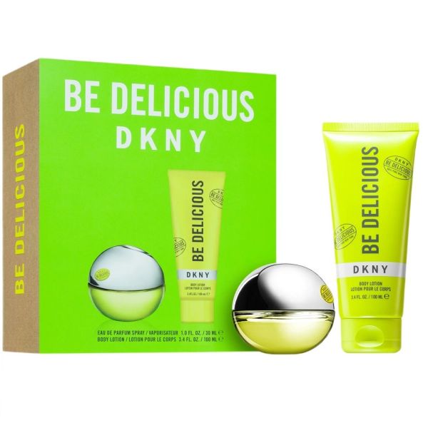 Donna karan dkny be delicious zestaw woda perfumowana spray 30ml + balsam do ciała 100ml