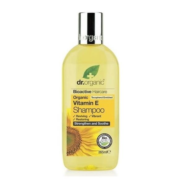 Dr.organic vitamin e shampoo szampon rewitalizująco-regenerujący do włosów cienkich 265ml