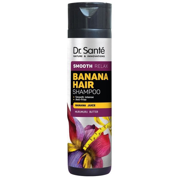 Dr. sante banana hair shampoo wygładzający szampon do włosów z sokiem bananowym 250ml