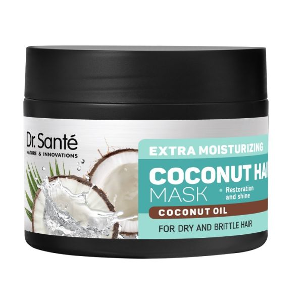 Dr. sante coconut hair mask ekstra nawilżająca maska z olejem kokosowym dla suchych i łamliwych włosów 300ml