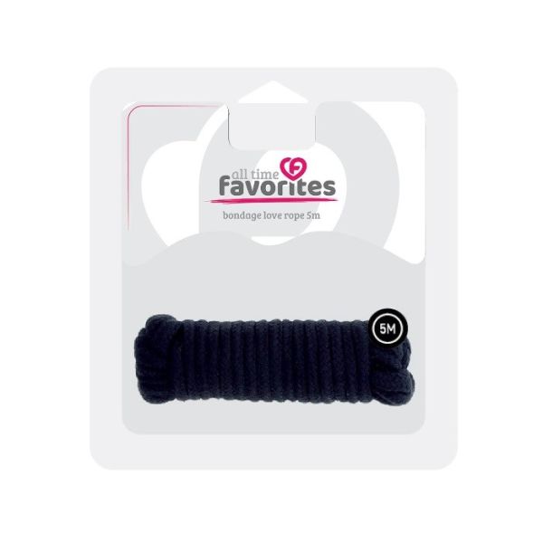 Dream toys all time favorites love rope lina do krępowania black 5m