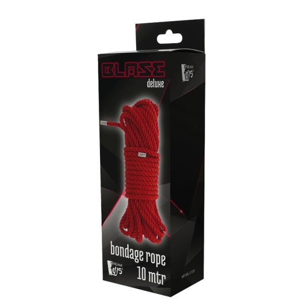 Dream toys blaze deluxe bondage rope lina do krępowania red 10m