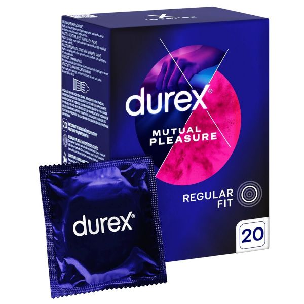 Durex mutual pleasure prezerwatywy z wypustkami opóźniające wytrysk 20szt