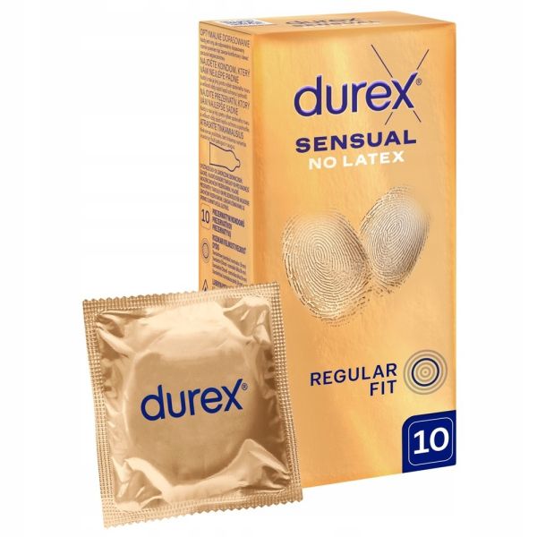 Durex sensual no latex prezerwatywy nielateksowe 10szt