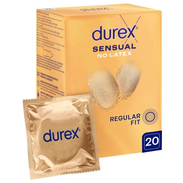 Durex sensual no latex prezerwatywy nielateksowe 20szt