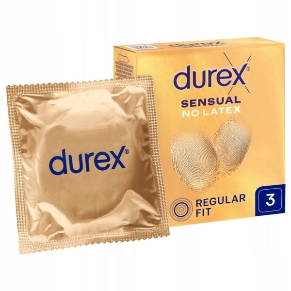 Durex sensual no latex prezerwatywy nielateksowe 3szt