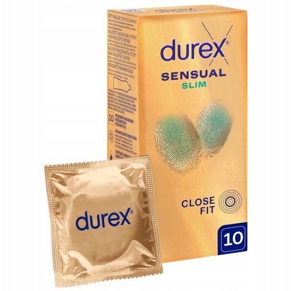 Durex sensual slim prezerwatywy lateksowe 10szt