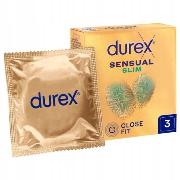 Durex sensual slim prezerwatywy lateksowe 3szt