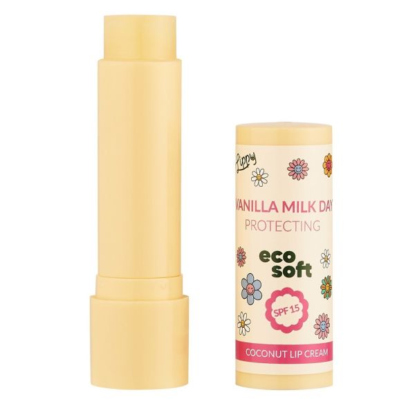 Ecosoft lippy day kokosowy krem do ust vanilla milk 4.8g