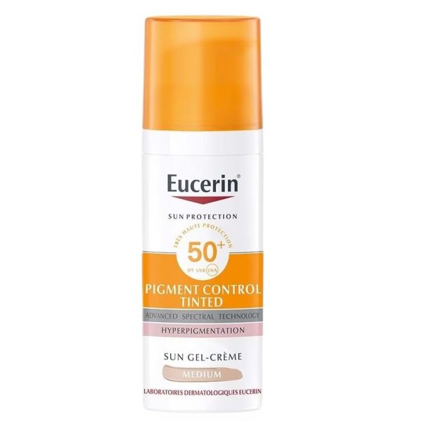 Eucerin sun pigment control tinted spf50+ koloryzujący fluid przeciw przebarwieniom medium 50ml