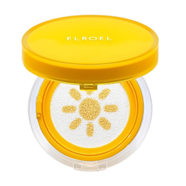 Elroel pang pang yellow sun cushion plus krem przeciwsłoneczny do twarzy w formie poduszeczki spf50+ 15g