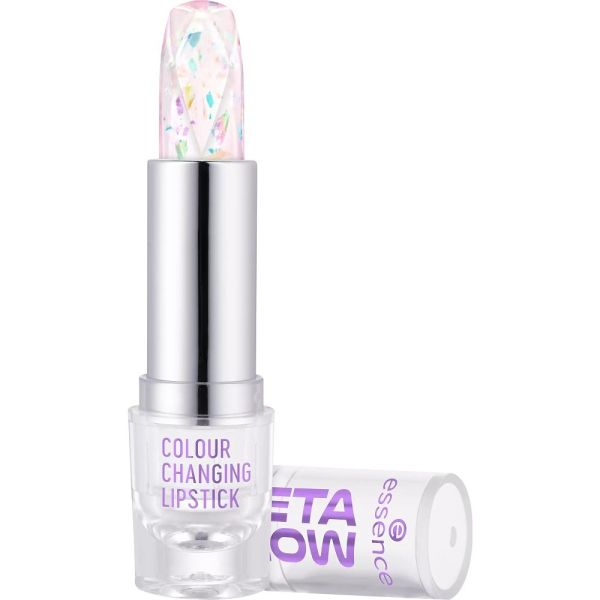 Essence meta glow colour changing lipstick pomadka z efektem zmiany koloru w odcieniu delikatnego różu 3.4g