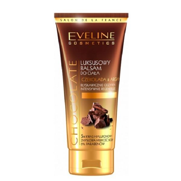 Eveline cosmetics chocolate luksusowy balsam do ciała czekolada&argan 200ml