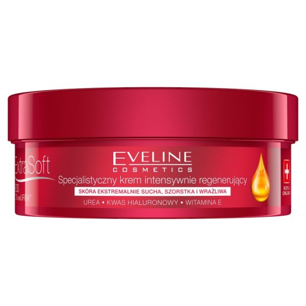 Eveline cosmetics extra soft sos specjalistyczny krem intensywnie regenerujący do twarzy i ciała 10% urea 175ml