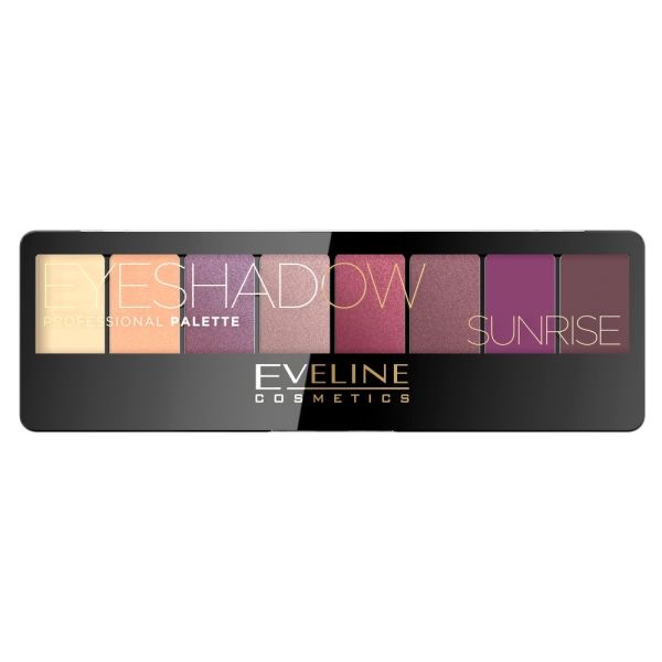 Eveline cosmetics eyeshadow professional palette paleta cieni do powiek 01 sunrise