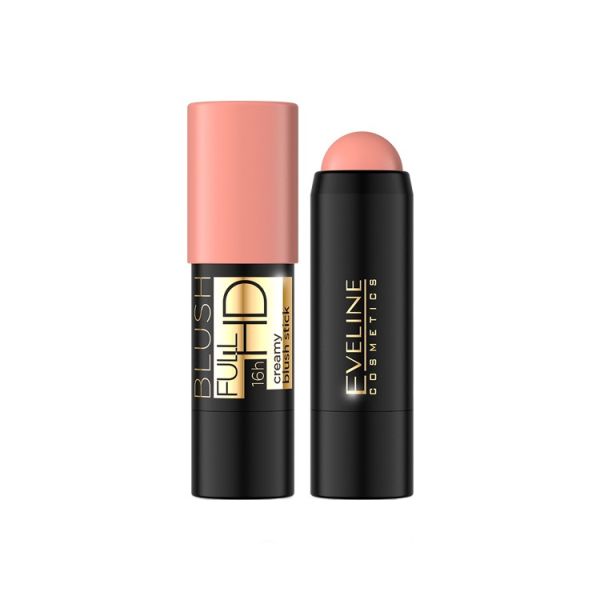 Eveline cosmetics full hd creamy blush stick kremowy róż do policzków w sztyfcie 03 5g