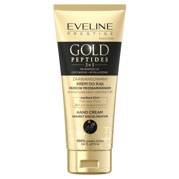 Eveline cosmetics gold peptides zaawansowany krem do rąk przeciw przebarwieniom 75ml