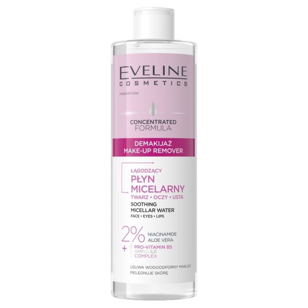 Eveline cosmetics skoncentrowana formuła łagodzący płyn micelarny 400ml