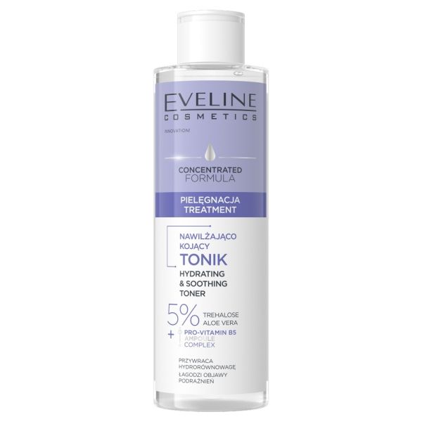 Eveline cosmetics skoncentrowana formuła nawilżająco-kojący tonik 200ml