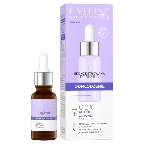 Eveline cosmetics skoncentrowana formuła serum do twarzy odmłodzenie 18ml