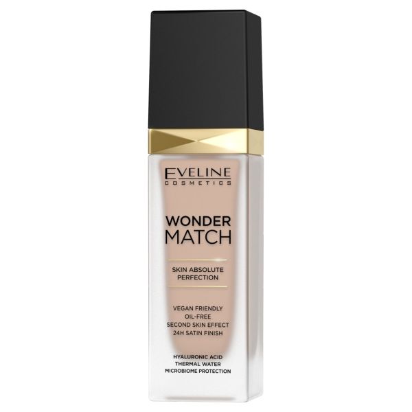 Eveline cosmetics wonder match foundation luksusowy podkład dopasowujący się 35 sunny beige 30ml