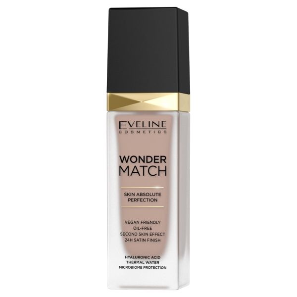 Eveline cosmetics wonder match foundation luksusowy podkład dopasowujący się 45 honey 30ml