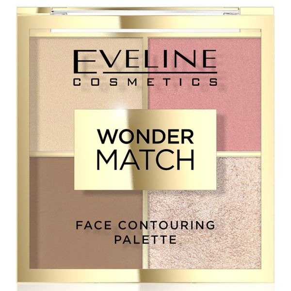 Eveline cosmetics wonder match paleta do konturowania twarzy 02 10g