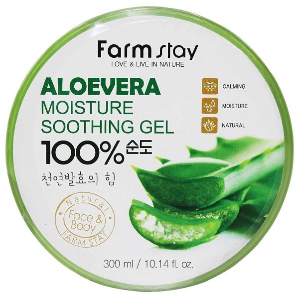 Farmstay aloevera moisture soothing gel koreański aloesowy żel 300ml