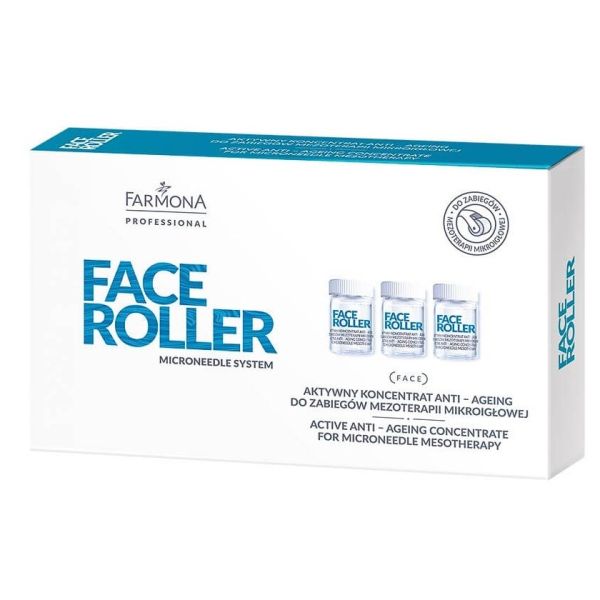 Farmona professional face roller aktywny koncentrat anti-ageing do zabiegów mezoterapii mikroigłowej 5x5ml