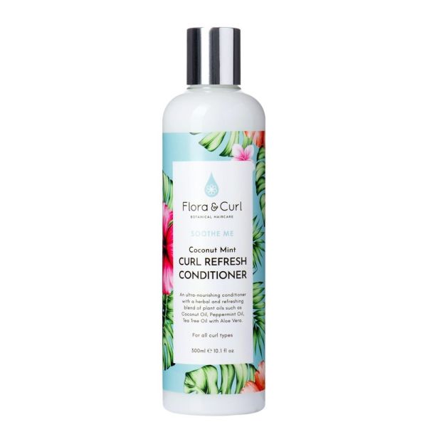 Flora & curl coconut mint curl refresh conditioner odświeżająca odżywka do włosów kręconych 300ml