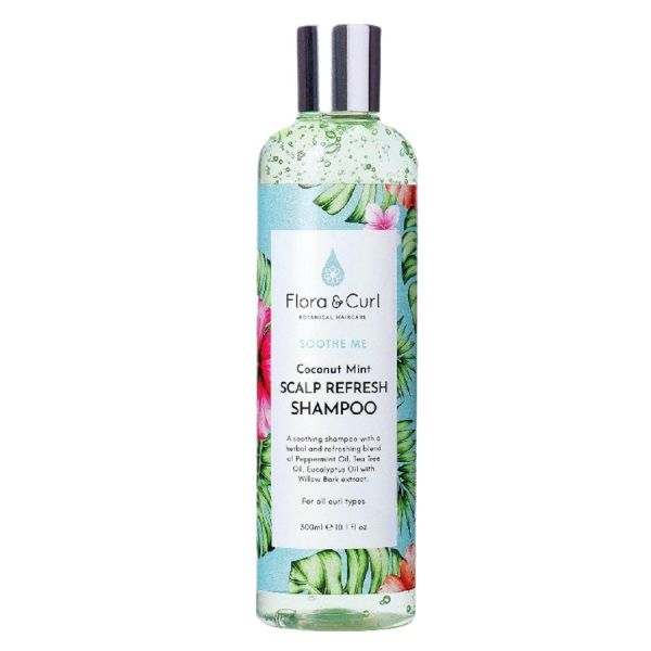 Flora & curl coconut mint scalp refresh shampoo szampon do włosów kręconych 300ml