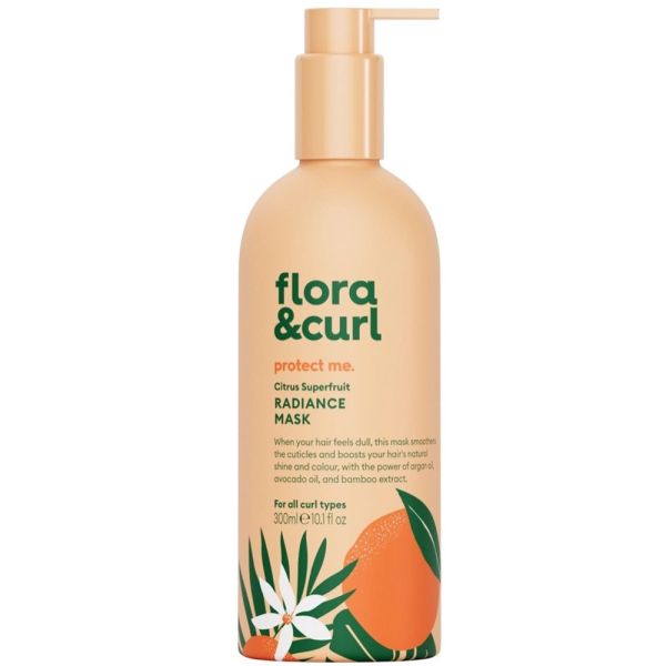 Flora & curl protect me citrus superfruit radiance mask maska do włosów kręconych 300ml