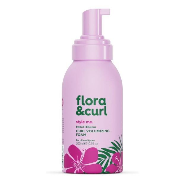 Flora & curl sweet hibiscus curl volumizing foam zwiększająca objętość pianka do włosów kręconych 200ml