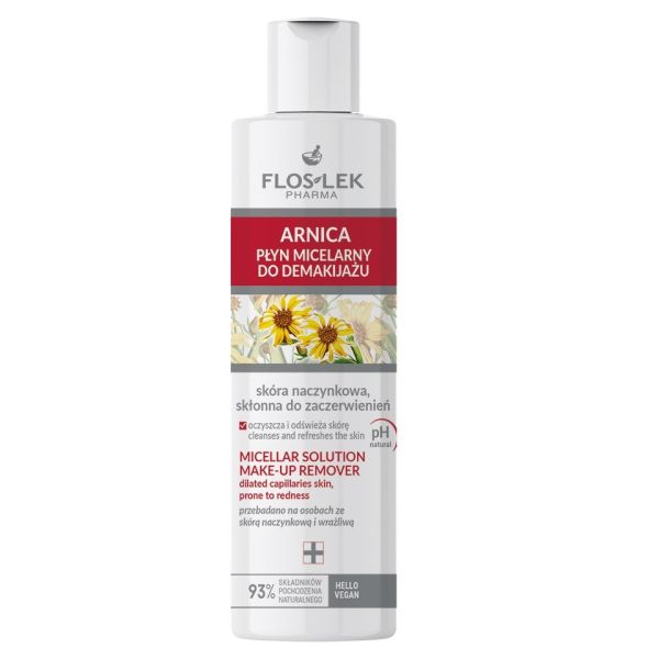 Floslek arnica płyn micelarny do demakijażu skóry naczynkowej 225ml