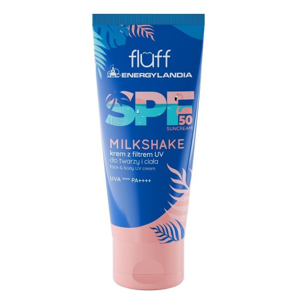 Fluff milkshake krem z filtrem spf50 do twarzy i ciała 100ml