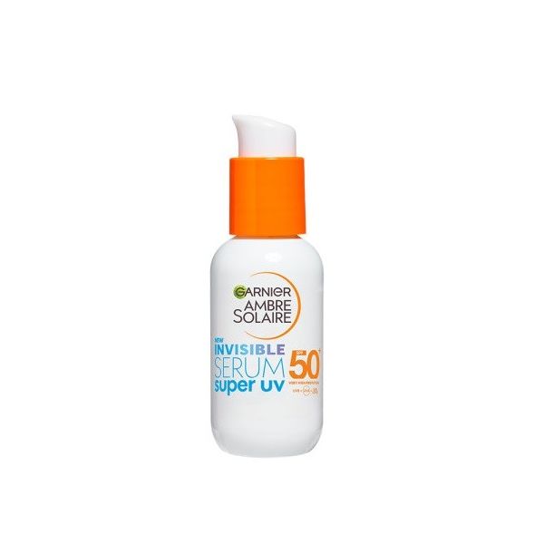 Garnier ambre solaire invisible super uv serum ochronne do twarzy spf50+ 30ml