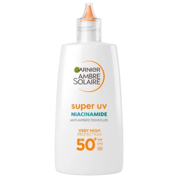 Garnier ambre solaire super uv niacinamide fluid ochronny przeciw niedoskonałościom z niacynamidem spf50+ 40ml