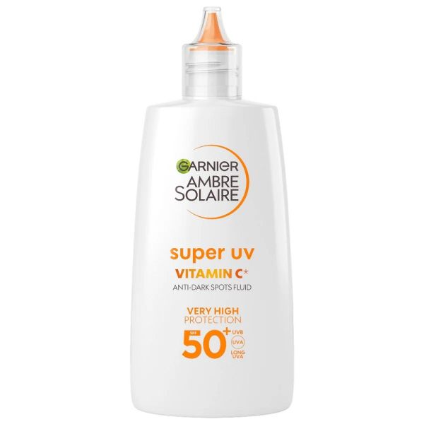 Garnier ambre solaire super uv vitamin c fluid ochronny przeciw przebarwieniom z witaminą c spf50+ 40ml