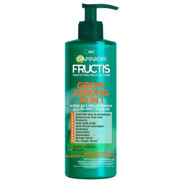 Garnier fructis grow strong 10in1 krem bez spłukiwania do włosów 400ml