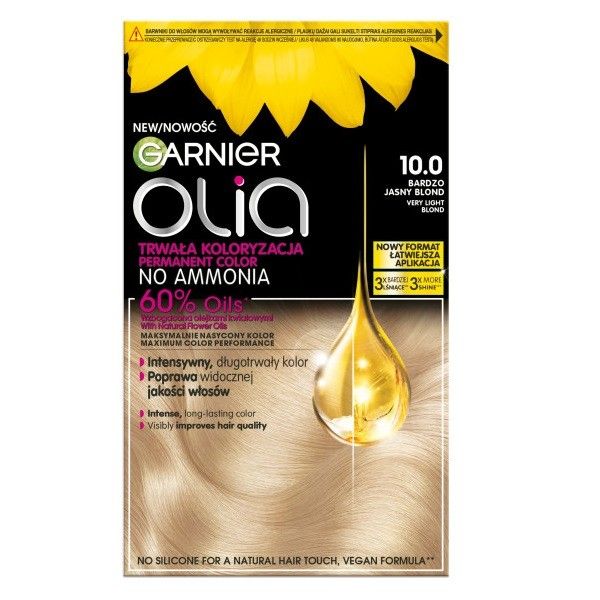 Garnier olia farba do włosów 10.0 bardzo jasny blond