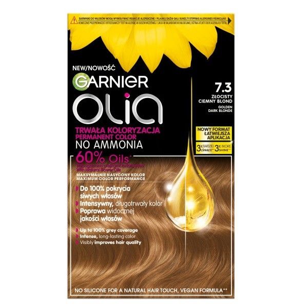 Garnier olia farba do włosów 7.3 złocisty ciemny blond