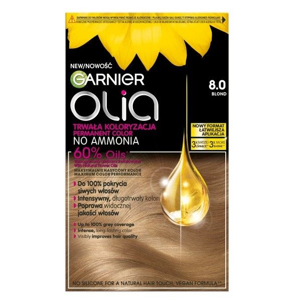 Garnier olia farba do włosów 8.0 blond