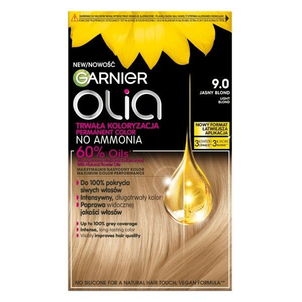 Garnier olia farba do włosów 9.0 jasny blond