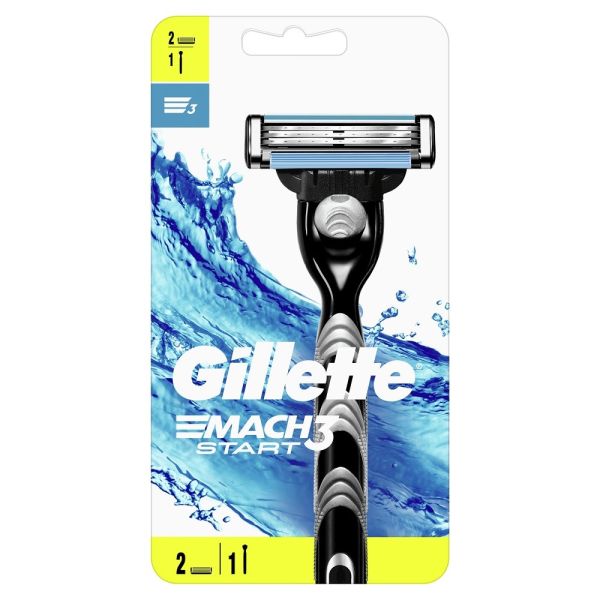 Gillette mach3 start maszynka do golenia + wymienne ostrza 2szt.