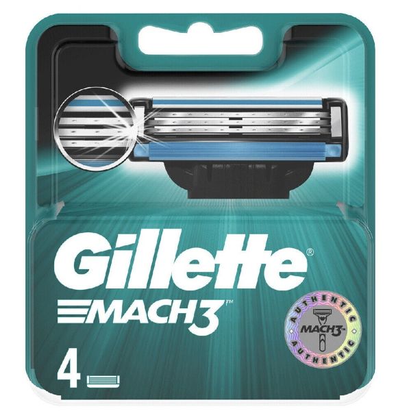 Gillette mach3 wymienne ostrza do maszynki do golenia 4szt